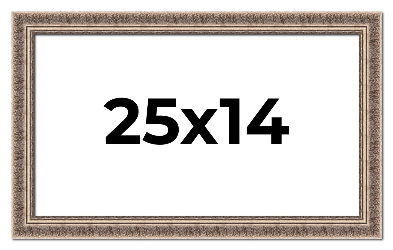 Ornate Gold Picture Frame - UV Acrylic, Backing Board, Hanging Hardware Included